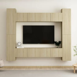 Vidaxl - Set di Mobili Porta tv 8 pz Rovere Sonoma in Legno Multistrato