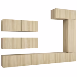 Set di Mobili TV 7 pz Rovere Sonoma in Legno Multistratocod mxl 120792 - Vista aggiuntiva 2
