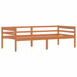 vidaXL Giroletto senza Materasso Ambrato Legno Massello Pino 90x200 cm - Vista aggiuntiva 3