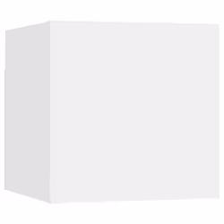 vidaXL Comodino Bianco 30,5x30x30 cm in Legno Multistrato - Vista aggiuntiva 2