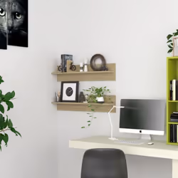 Questi scaffali a parete, dal design elegante e moderno, diventeranno di certo il punto focale del vostro soggiorno. Dotate d ...
