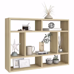vidaXL Scaffale a Parete Rovere Sonoma 75x16x55 cm Legno Multistrato - Vista aggiuntiva 3