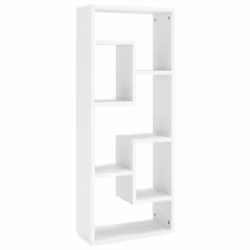 vidaXL Scaffale a Parete Bianco 36x16x90 cm in Legno Multistrato - Vista aggiuntiva 2