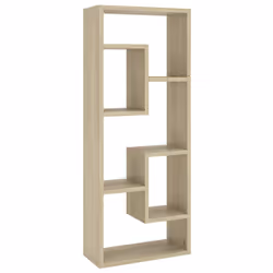 vidaXL Scaffale a Parete Rovere Sonoma 36x16x90 cm Legno Multistrato - Vista aggiuntiva 2