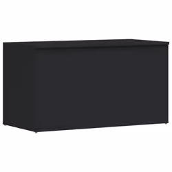vidaXL Cassapanca Nera 84x42x46 cm in Legno Ingegnerizzato - Vista aggiuntiva 2