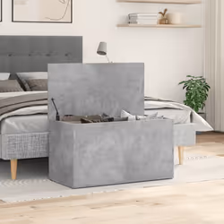 vidaXL Cassapanca Grigio Cemento 84x42x46 cm in Legno Ingegnerizzato - Vista aggiuntiva 3