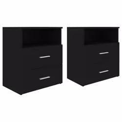 VidaXL 803275 comodino Nero - Vista aggiuntiva 2