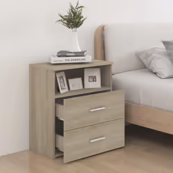 VidaXL 803278 comodino Quercia