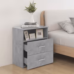 VidaXL 803280 comodino Colore cemento