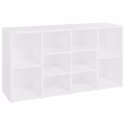 vidaXL Scarpiera con Panchina Bianco 103x30x55 cm in Multistrato - Vista aggiuntiva 2