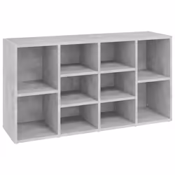 vidaXL Scarpiera con Panchina Grigio Cemento 103x30x55cm Multistrato - Vista aggiuntiva 2
