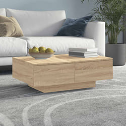 vidaXL Tavolino da Salotto Rovere Sonoma 90x60x31 cm Legno Multistrato