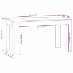VidaXL 804203 tavolo da cucina e sala da pranzo - Vista aggiuntiva 4