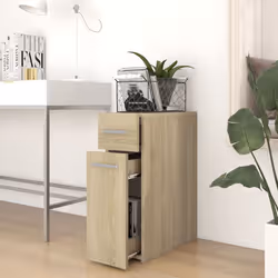 vidaXL Armadietto da Farmacia Rovere Sonoma 20x45,5x60 cm Multistrato - Vista aggiuntiva 3