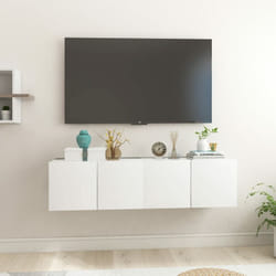 Vidaxl - Mobili Porta tv Sospesi 2 pz, Tavolino tv Per Salotto Bianco 60x30x30cm