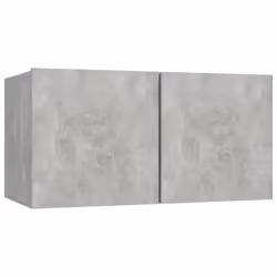 vidaXL Mobile Porta TV Pensile Grigio Cemento 60x30x30 cm - Vista aggiuntiva 2