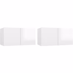 Questo set di mobili TV pensili dal design elegante e moderno è il punto focale del vostro salotto. Questo set di mobili hifi ...