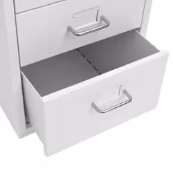 VidaXL 335917 schedario e accessori Metallo Grigio - Vista aggiuntiva 6