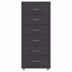Schedario Mobile Antracite 28x41x69 cm in Metallocod mxl 82222 - Vista aggiuntiva 2