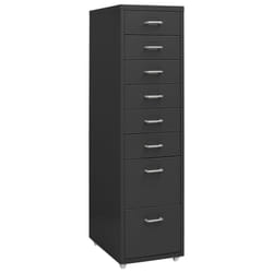 VidaXL 335923 schedario e accessori Metallo Antracite