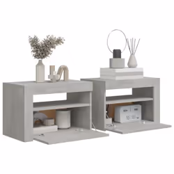 VidaXL 3080738 comodino Colore cemento - Vista aggiuntiva 7