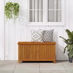 vidaXL Contenitore da Giardino 113x50x58cm in Legno Massello di Acacia - Vista aggiuntiva 3