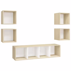 VidaXL 3079624, Bianco, Legno, Legno, 370 mm, 370 mm, 1420 mm