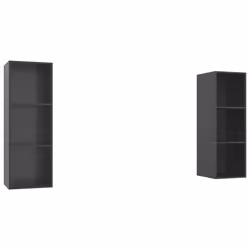 VidaXL 3079861, Grigio, Legno, Legno, 370 mm, 370 mm, 1070 mm