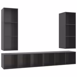 VidaXL 3079888, Grigio, Legno, Legno, 370 mm, 370 mm, 1070 mm