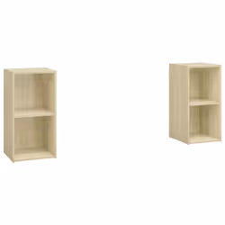 vidaXL Mobili TV 2 pz Rovere Sonoma 72x35x36,5 cm in Legno Multistrato - Vista aggiuntiva 2
