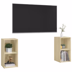 vidaXL Mobili TV 2 pz Rovere Sonoma 72x35x36,5 cm in Legno Multistrato - Vista aggiuntiva 3