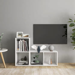 vidaXL Mobili Porta TV 2 pz Bianco 72x35x36,5 cm in Legno Multistrato
