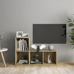 vidaXL Mobili TV 2 pz Rovere Sonoma 72x35x36,5 cm in Legno Multistrato