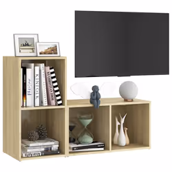 vidaXL Mobili TV 2 pz Rovere Sonoma 72x35x36,5 cm in Legno Multistrato - Vista aggiuntiva 3