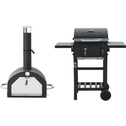 Forno per Pizza e Barbecue 3-in-1 Nero