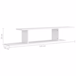 VidaXL 806989 scaffale Legno Bianco - Vista aggiuntiva 6