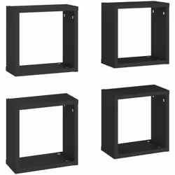 Questo set di mensole a cubo da parete, caratterizzato da un design funzionale, è pensato per essere il punto focale del vost ...
