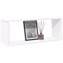 vidaXL Mensole Parete a Cubo 4pz Bianche 60x15x23 cm Legno Multistrato - Vista aggiuntiva 3