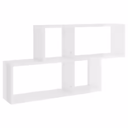 Scaffale a Parete Bianco Lucido 100x18x53 cm Legno Multistratocod mxl 103027