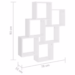 VidaXL 807169 scaffale Legno Bianco - Vista aggiuntiva 6