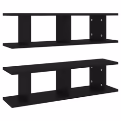 VidaXL 807188, Legno, Nero, 750 mm, 180 mm, 200 mm, 2 pz