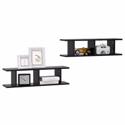 VidaXL 807188 scaffale Legno Nero