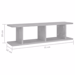 VidaXL 807191 scaffale Legno Grigio - Vista aggiuntiva 7