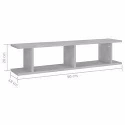 VidaXL 807200 scaffale Legno Grigio - Vista aggiuntiva 6