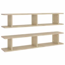 Mensole Parete 2pz Rovere Sonoma 105x18x20cm Legno Multistratocod mxl 94754 - Vista aggiuntiva 2