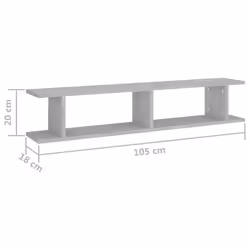 VidaXL 807209 scaffale Legno Grigio - Vista aggiuntiva 7