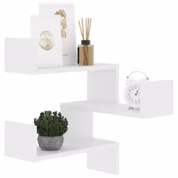 VidaXL 807223 scaffale Legno Bianco - Vista aggiuntiva 4