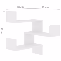 VidaXL 807223 scaffale Legno Bianco - Vista aggiuntiva 8
