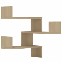 vidaXL Scaffali Angolari Muro 2pz Sonoma 40x40x50cm Legno Multistrato - Vista aggiuntiva 2