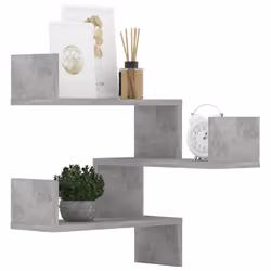 VidaXL 807232 scaffale Legno Grigio - Vista aggiuntiva 4